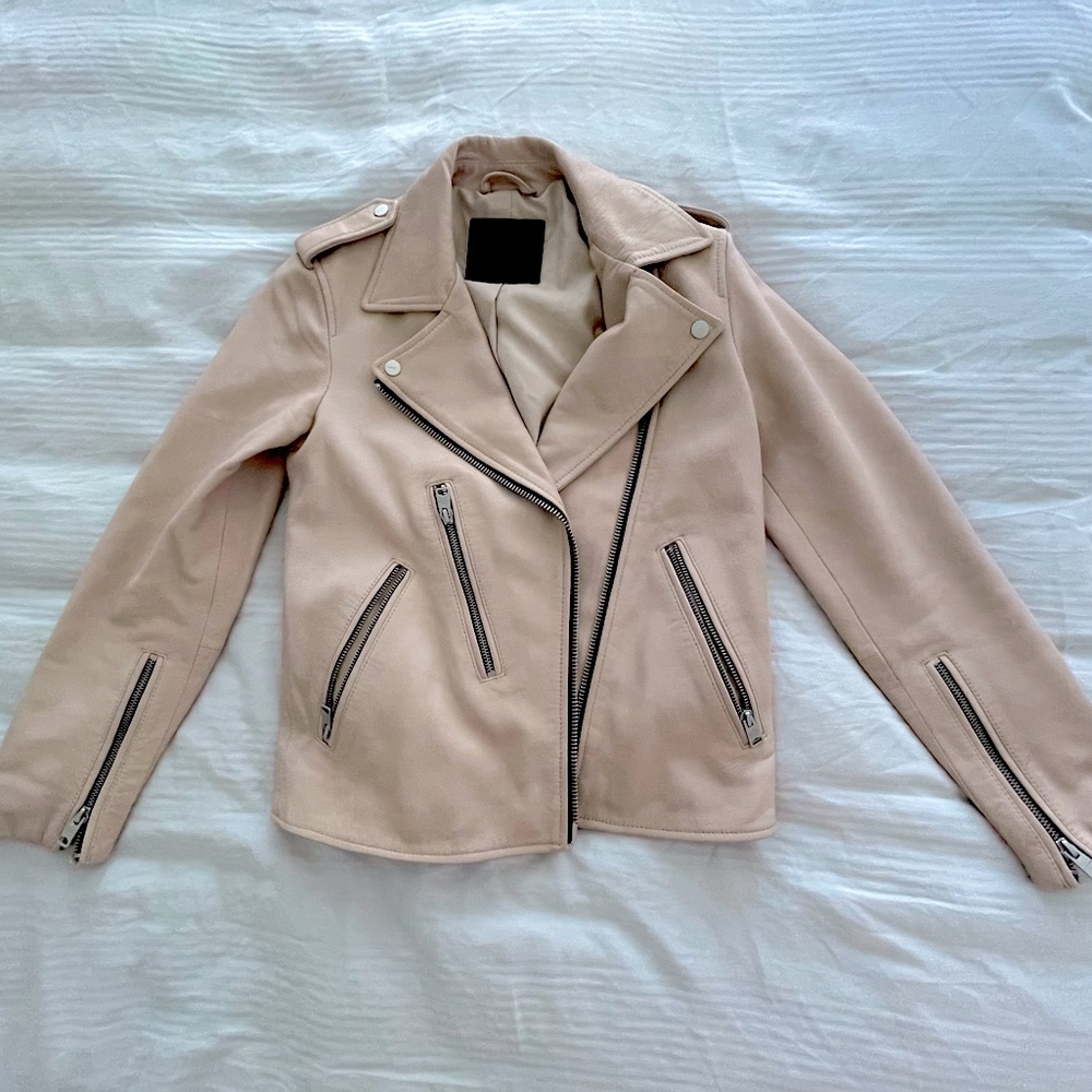 AllSaints Leather Biker Jacket